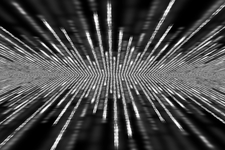 White lines on black image