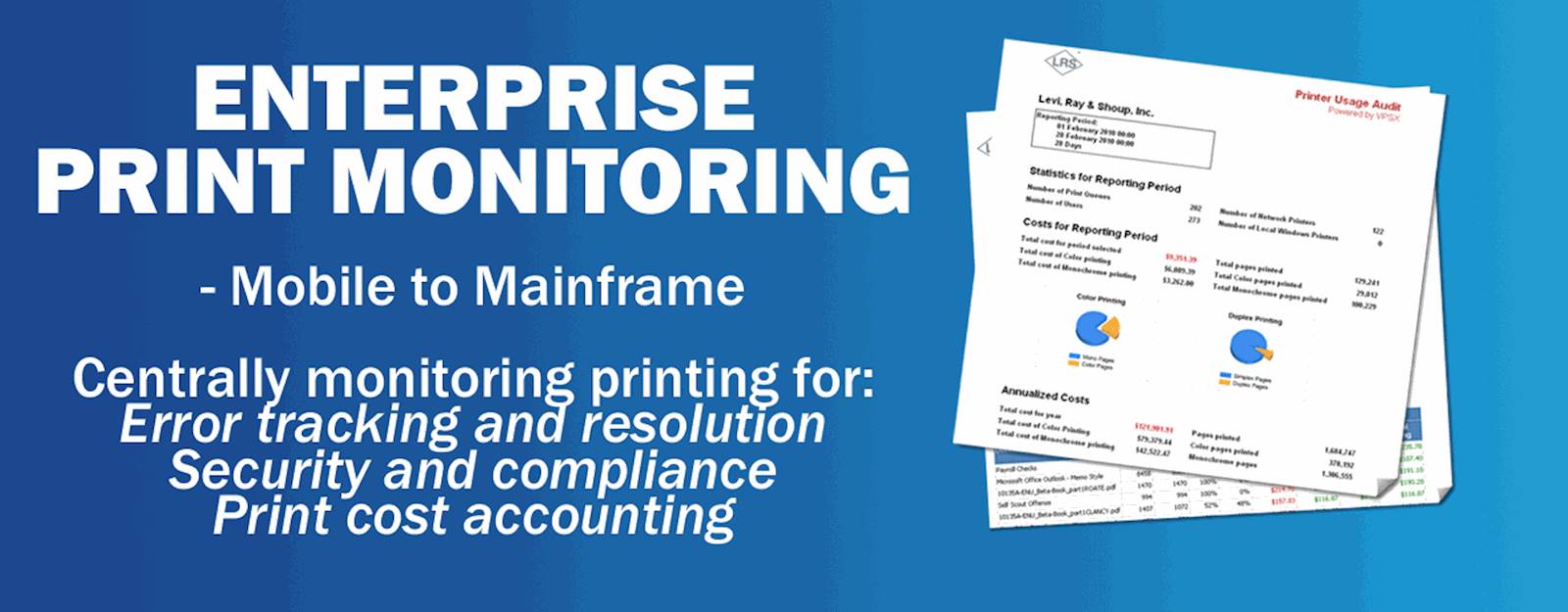 LRS Print Monitoring Software LRS Output Management