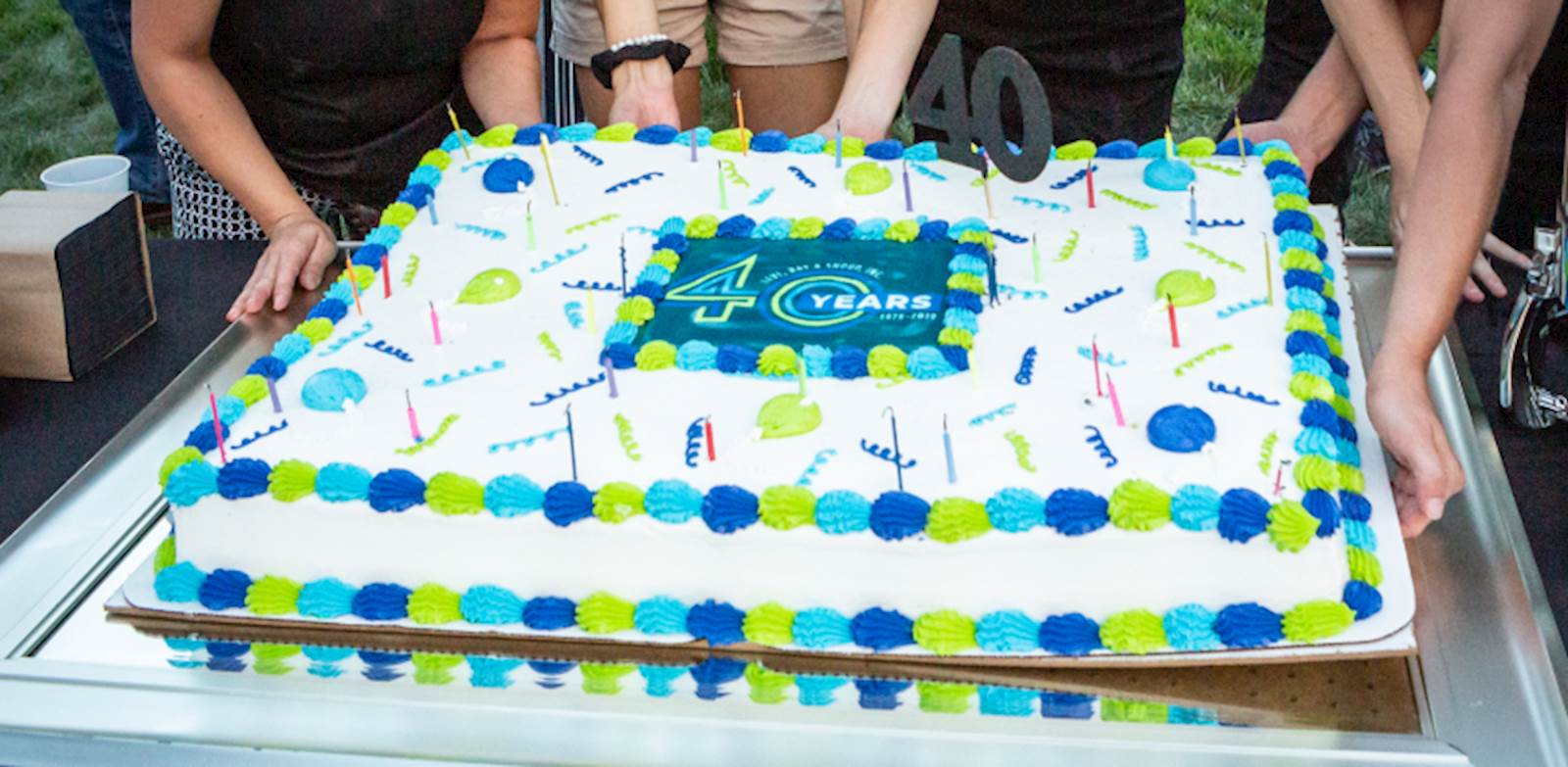 Levi, Ray & Shoup 40th Birthday Party Cake