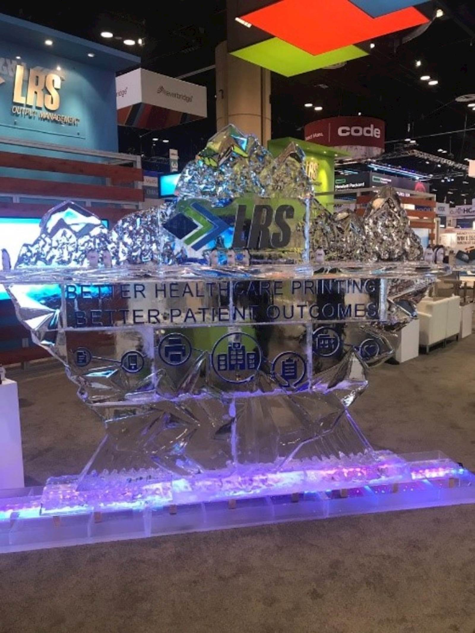 view of ice sculpture