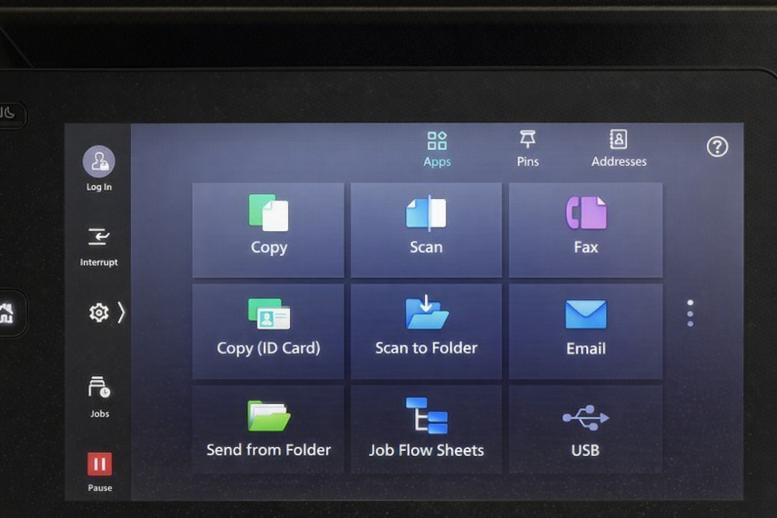 fujifilm printer interface image