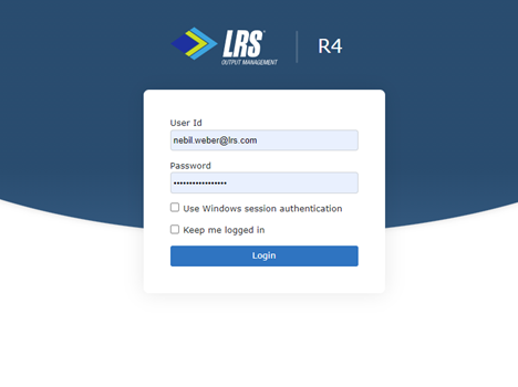 LRS R4 Login