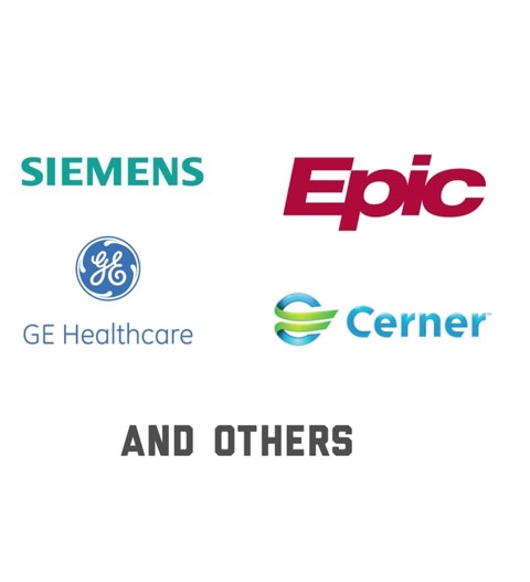 Cerner Epic and other logos