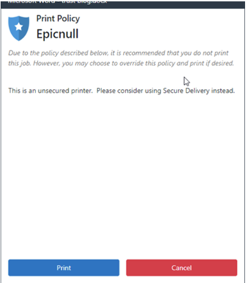 Epicnull Print Policy