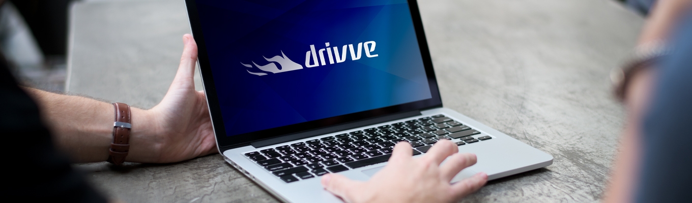 Drivvw logo on a laptop