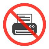 No available printer icon