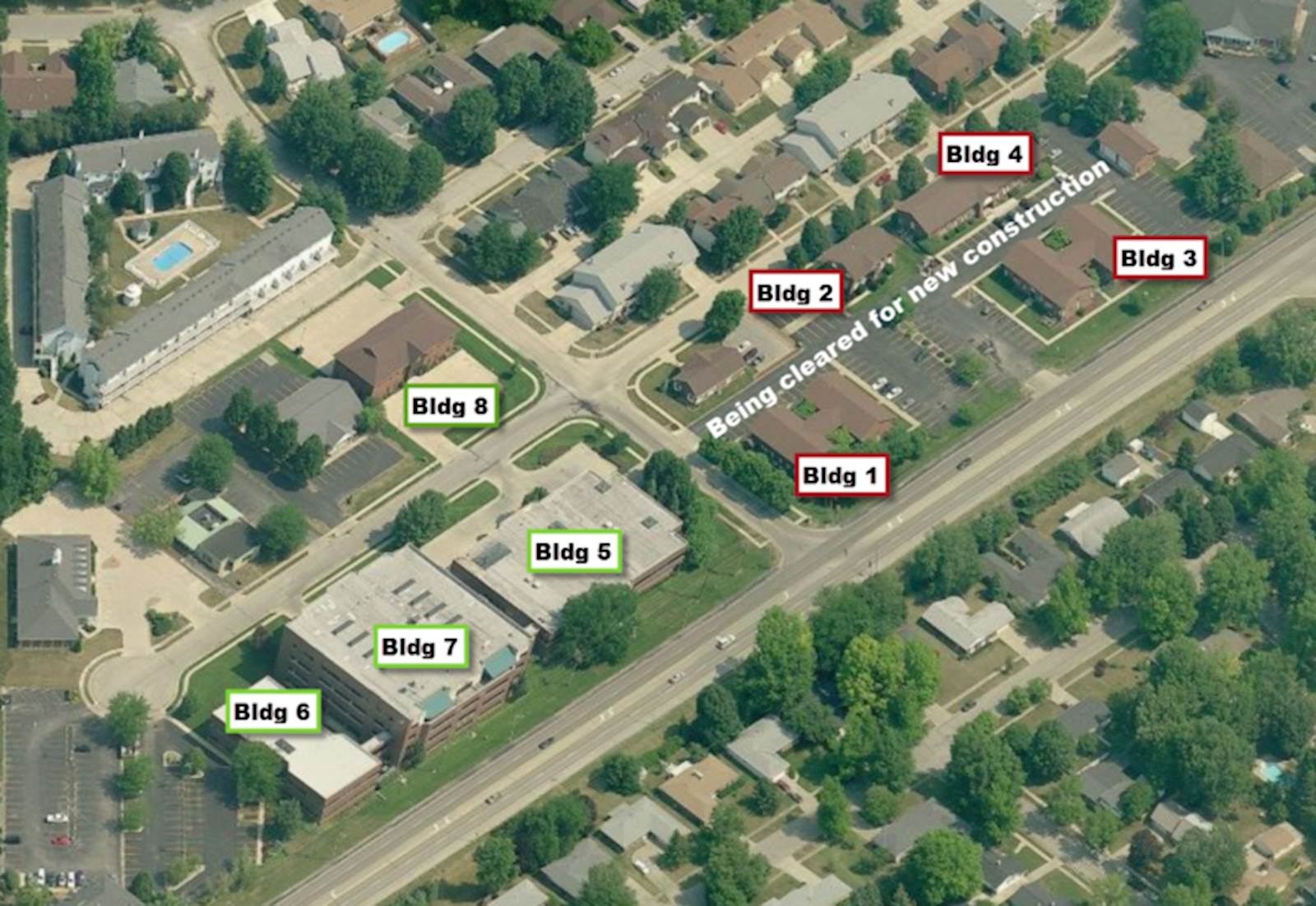 Aerial View Building Map